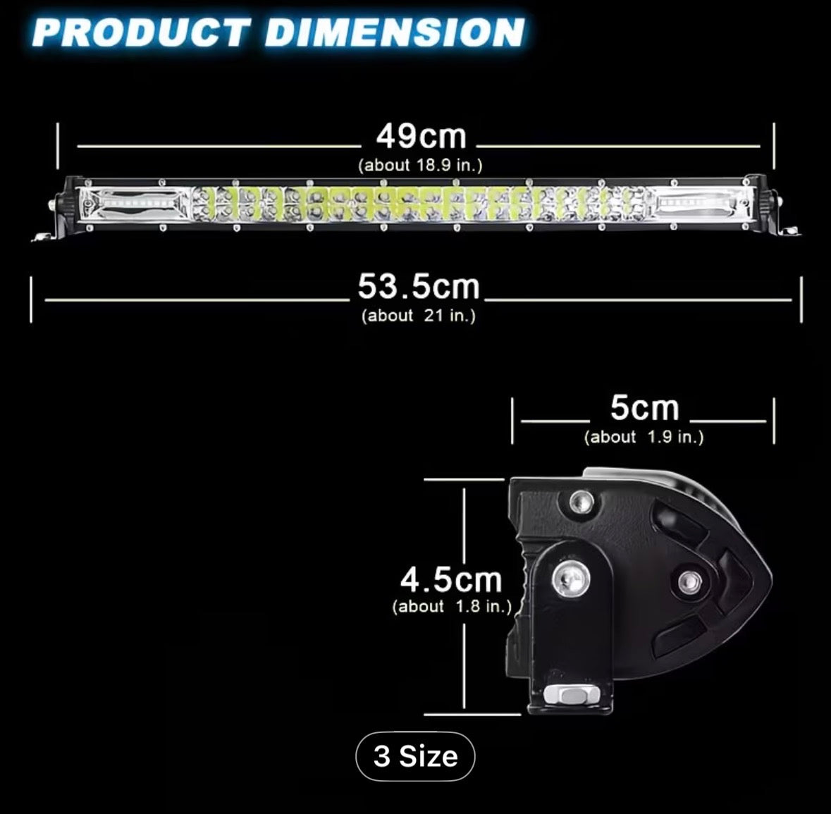 8 Inch LED Light Bars - Dual Row Ultra Thin